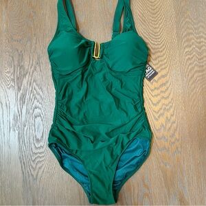 Green One-Piece Swimsuit